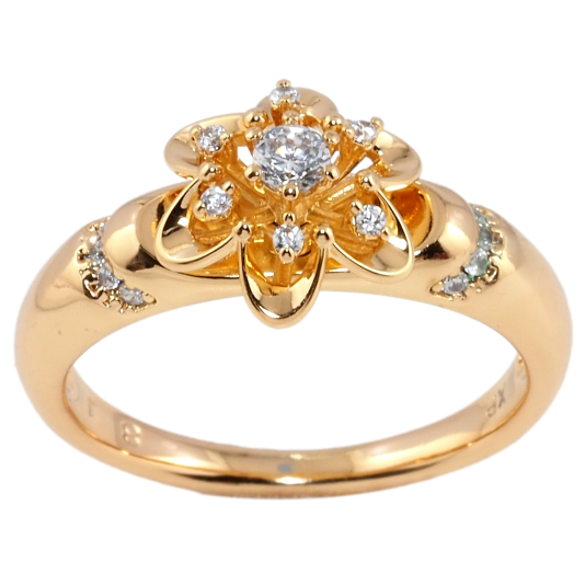 Каблучка Xuping Позолота 18K Квіточка фото №1
