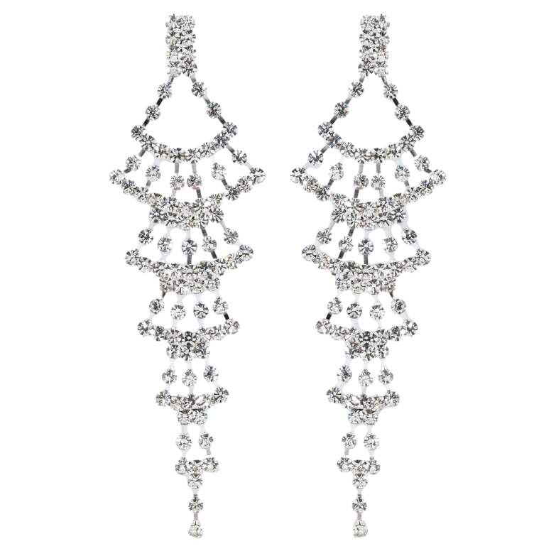 Серьги пусеты Декоративные подвески со стразами фото №1 Серьги пусеты Декоративные подвески со стразами фото №1