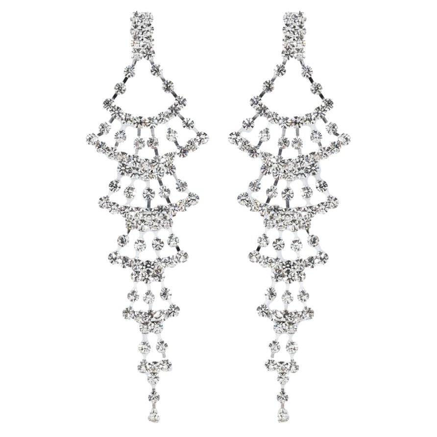 Серьги пусеты Декоративные подвески со стразами фото №1 Серьги пусеты Декоративные подвески со стразами фото №1