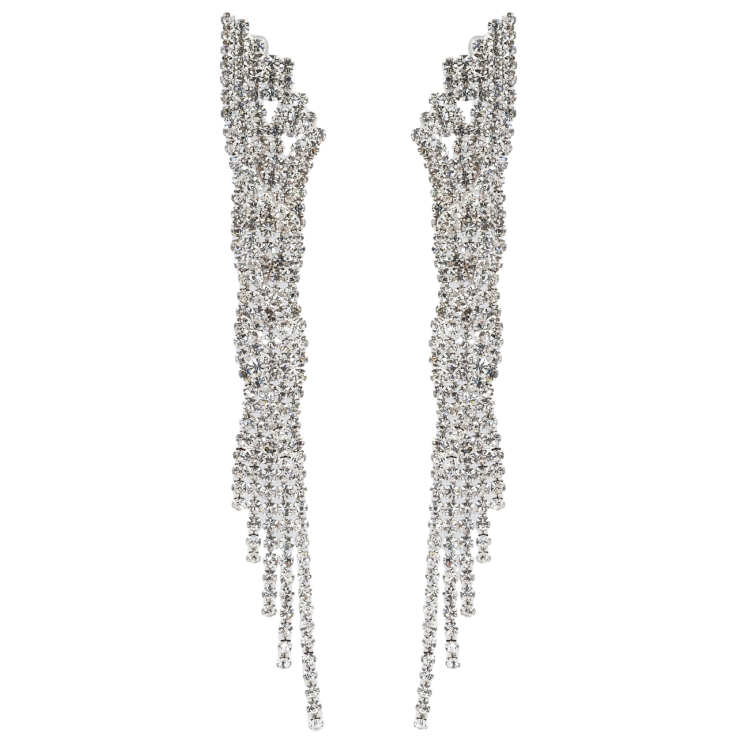 Сережки пусети Декоративні підвіски зі стразами фото №17