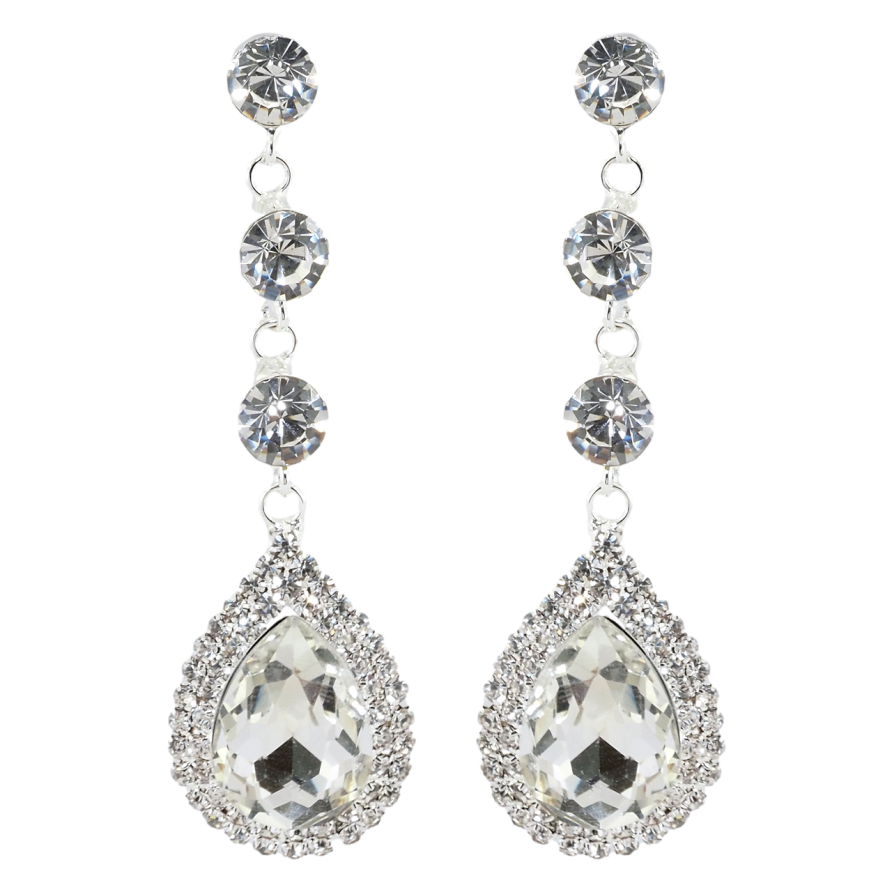 Сережки пусети Декоративні підвіски зі стразами фото №1 Сережки пусети Декоративні підвіски зі стразами фото №1