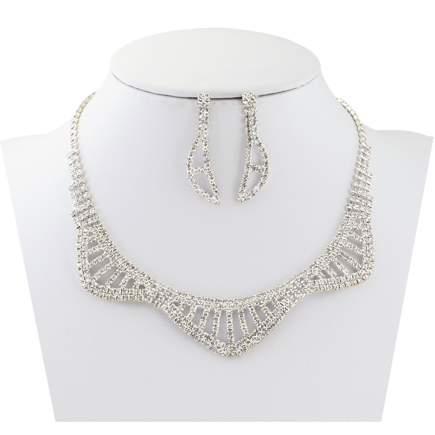 Набор Серьги Колье, длина 30-46см х 2мм фото №1