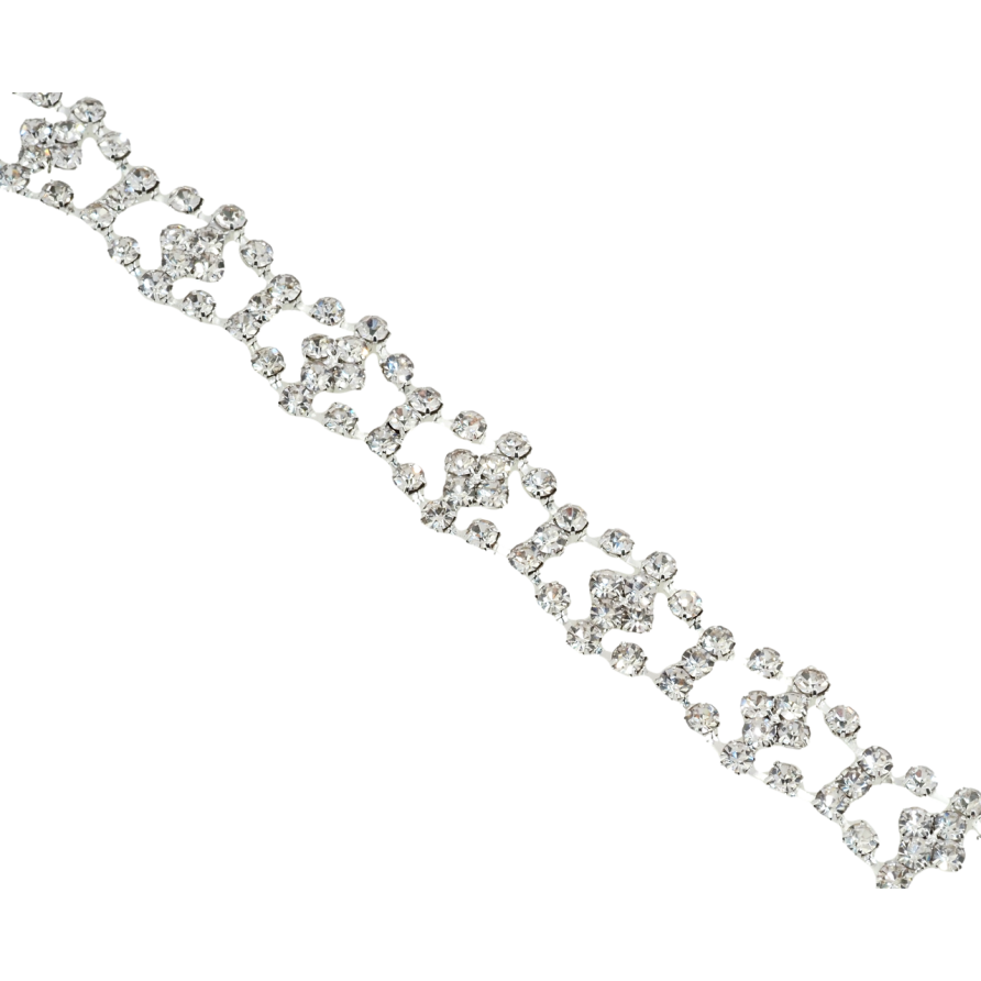 Браслет Декоративный орнамент из страз длина 18см х 11мм фото №1 Браслет Декоративный орнамент из страз длина 18см х 11мм фото №1