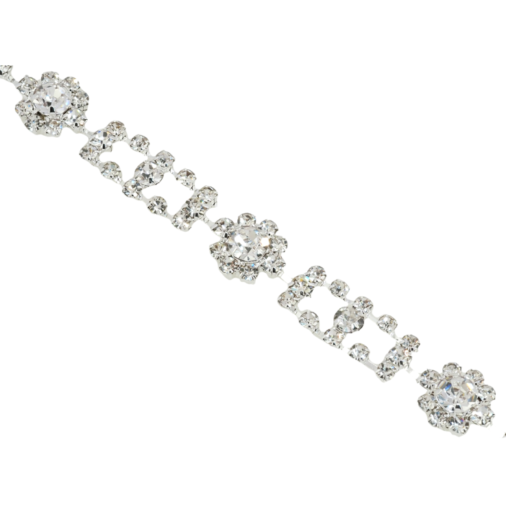 Браслет Декоративный орнамент из страз длина 18.5см х 5-10мм фото №2 Браслет Декоративный орнамент из страз длина 18.5см х 5-10мм фото №2