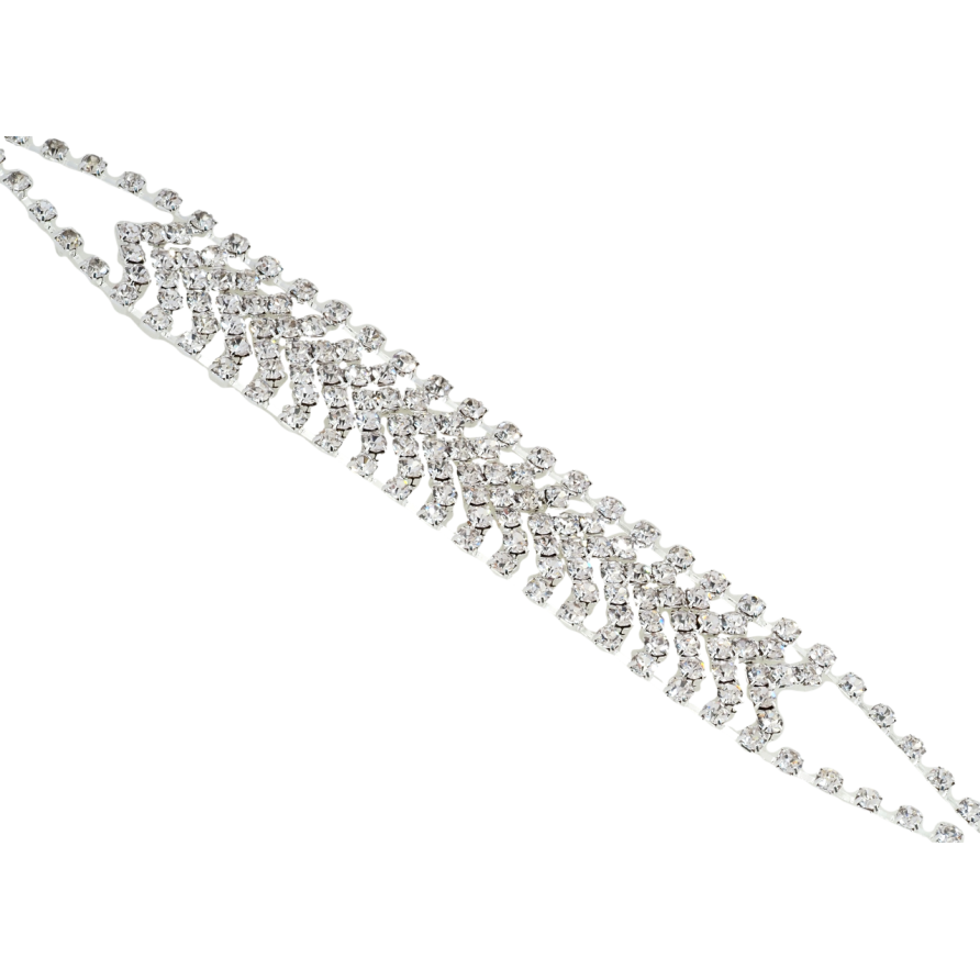 Браслет Инкрустация стразами длина с доп.цепочкой 16-22см х 17мм фото №1 Браслет Инкрустация стразами длина с доп.цепочкой 16-22см х 17мм фото №1