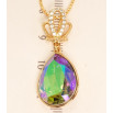 Кулон Xuping колір 18K з кристалами Swarovski на ланцюжку Корона та Кристал Paradise Shine довжина 40-45см фото №3