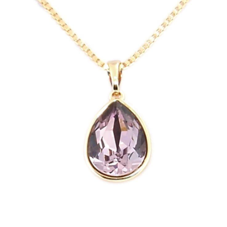Кулон Xuping колір 18K з кристалами Swarovski на ланцюжку Грушоподібна Форма Колір Antique Pink довжина 40-44см фото №7 Кулон Xuping колір 18K з кристалами Swarovski на ланцюжку Грушоподібна Форма Колір Antique Pink довжина 40-44см фото №7