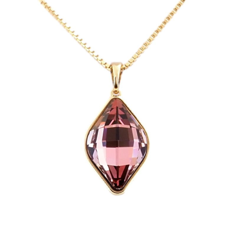Кулон Xuping цвет 18K с кристаллами Swarovski на цепочке Lemon Fancy Stone Antique Pink длина 40-45 см фото №1 Кулон Xuping цвет 18K с кристаллами Swarovski на цепочке Lemon Fancy Stone Antique Pink длина 40-45 см фото №1