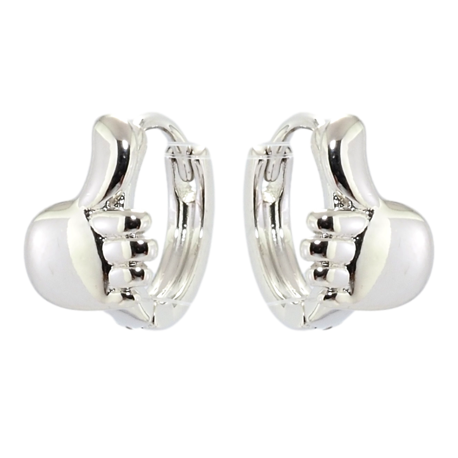 Серьги Xuping Родий колечки Like фото №1