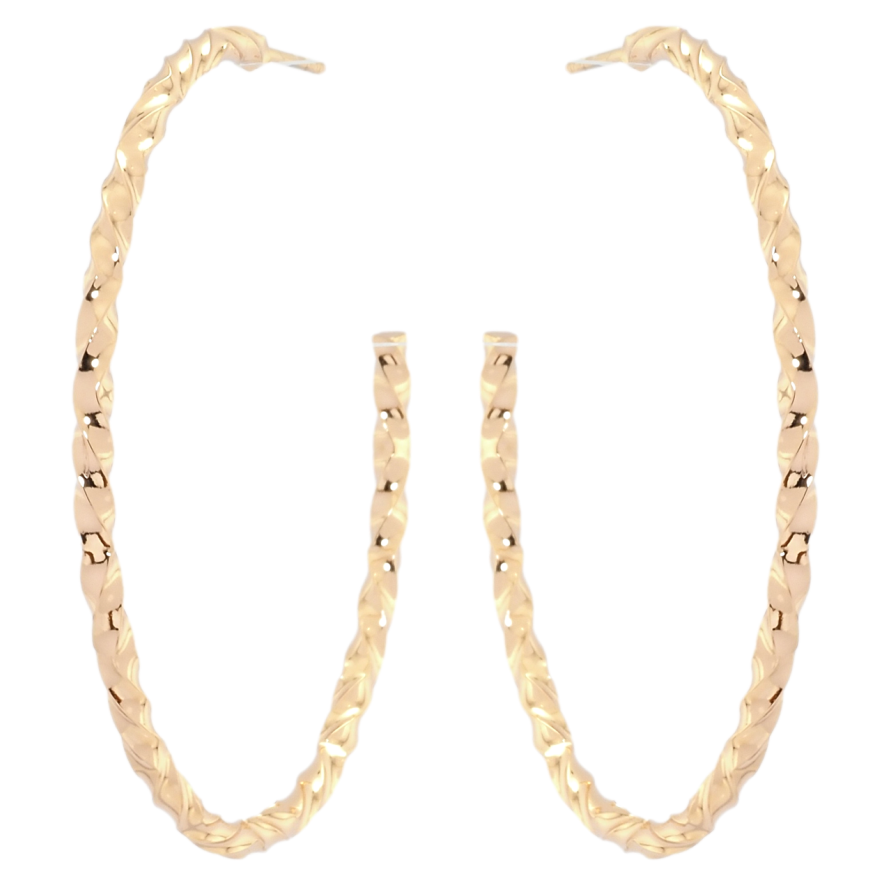 Сережки Xuping Позолота 18K пусети Кільця ø 5см фото №1