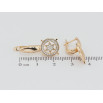 Сережки Xuping Позолота 18K англійський замок Зірочки в колечках фото №2 Сережки Xuping Позолота 18K англійський замок Зірочки в колечках фото №2