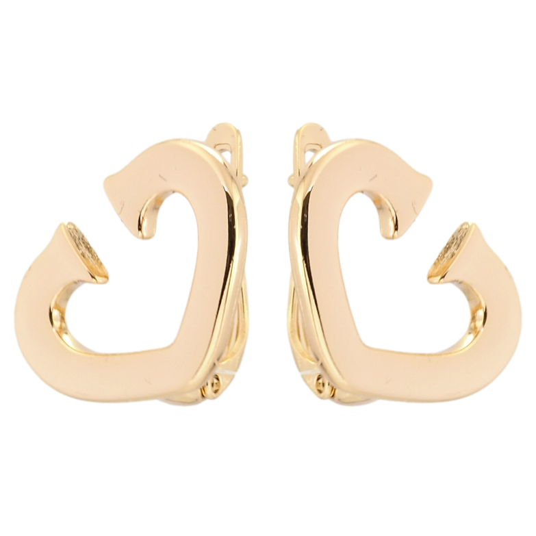 Сережки Xuping Позолота 18K англійський замок Декоративні серця фото №1 Сережки Xuping Позолота 18K англійський замок Декоративні серця фото №1