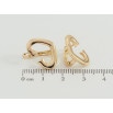 Сережки Xuping Позолота 18K англійський замок Декоративні серця фото №2 Сережки Xuping Позолота 18K англійський замок Декоративні серця фото №2