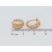 Сережки Xuping Позолота 18K колечка Декоративний орнамент з цирконієм фото №2 Сережки Xuping Позолота 18K колечка Декоративний орнамент з цирконієм фото №2