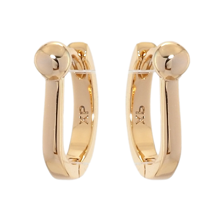 Серьги Xuping Позолота 18K колечки Шарики на дужках фото №8 Серьги Xuping Позолота 18K колечки Шарики на дужках фото №8