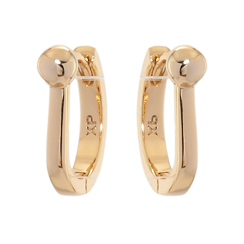 Серьги Xuping Позолота 18K колечки Шарики на дужках фото №1 Серьги Xuping Позолота 18K колечки Шарики на дужках фото №1