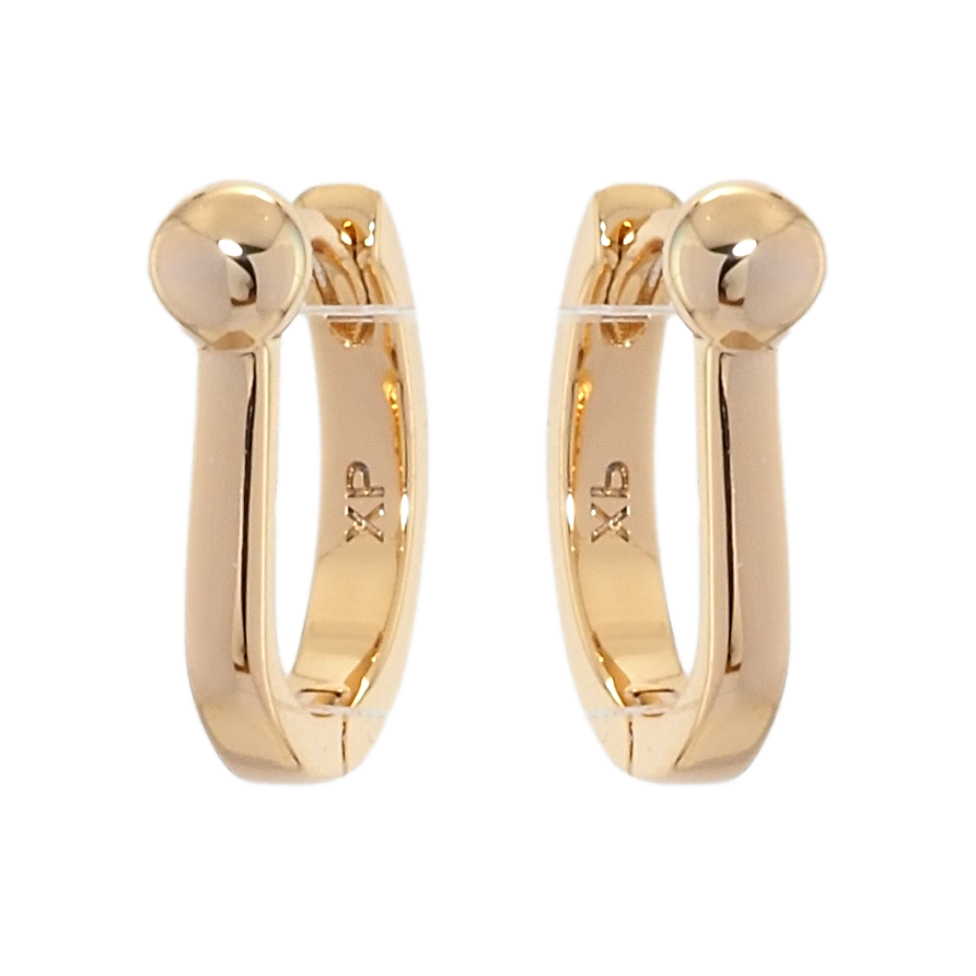 Серьги Xuping Позолота 18K колечки Шарики на дужках фото №1 Серьги Xuping Позолота 18K колечки Шарики на дужках фото №1