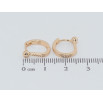 Серьги Xuping Позолота 18K колечки Шарики на дужках фото №2 Серьги Xuping Позолота 18K колечки Шарики на дужках фото №2