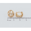 Серьги Xuping Позолота 18K колечки Декоративный орнамент с цирконием фото №2 Серьги Xuping Позолота 18K колечки Декоративный орнамент с цирконием фото №2