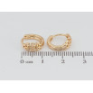 Серьги Xuping Позолота 18K колечки Декоративный резной орнамент фото №2 Серьги Xuping Позолота 18K колечки Декоративный резной орнамент фото №2