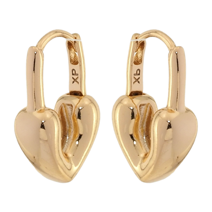 Серьги Xuping Позолота 18K колечки Замочки-сердечки фото №17 Серьги Xuping Позолота 18K колечки Замочки-сердечки фото №17