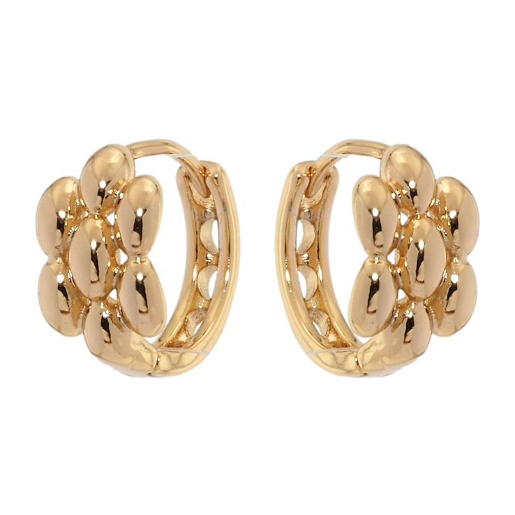 Сережки Xuping Позолота 18K колечка Квіточки фото №6