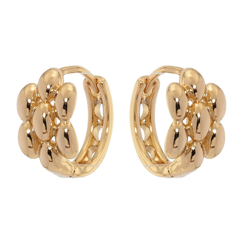 Сережки Xuping Позолота 18K колечка Квіточки фото №1 Сережки Xuping Позолота 18K колечка Квіточки фото №1