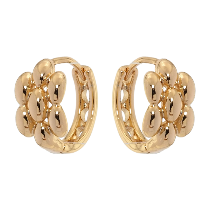 Сережки Xuping Позолота 18K колечка Квіточки фото №1 Сережки Xuping Позолота 18K колечка Квіточки фото №1