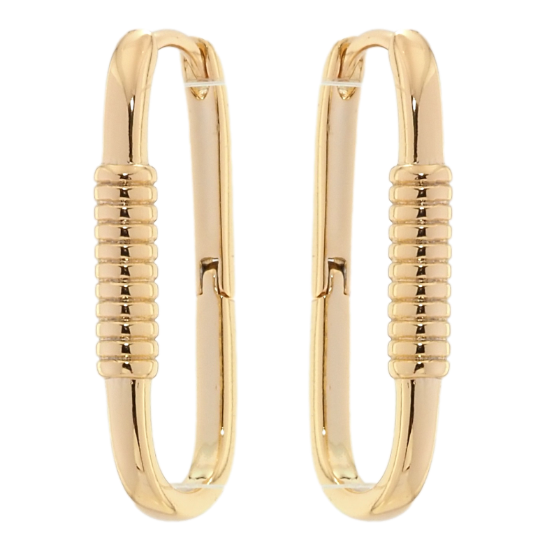Серьги Xuping Позолота 18K колечки Декоративные овалы фото №1
