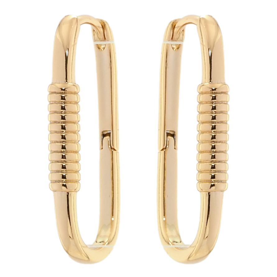 Сережки Xuping Позолота 18K колечка Декоративні овали фото №1