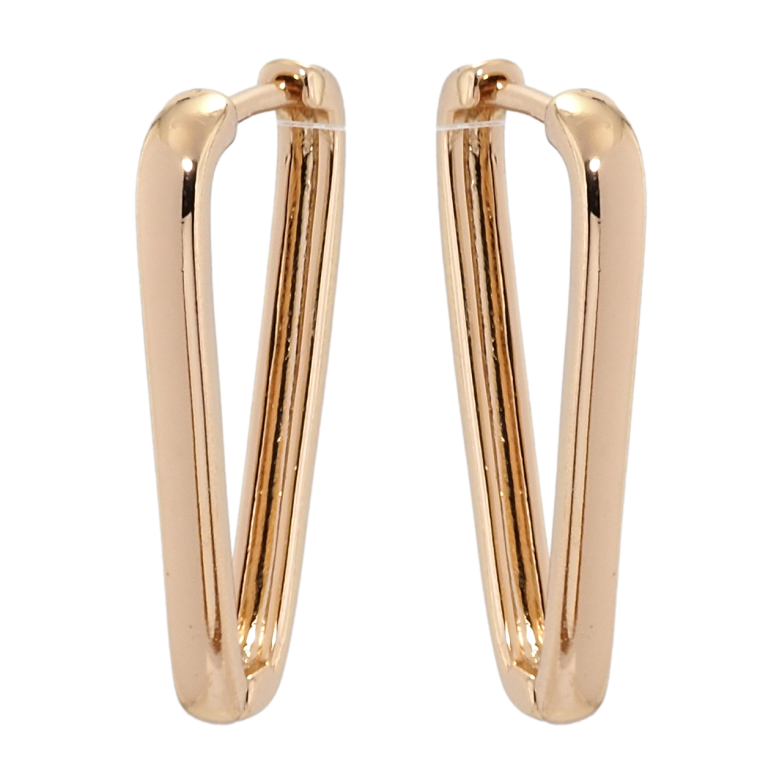 Сережки Xuping Позолота 18K колечка Фігурні фото №1 Сережки Xuping Позолота 18K колечка Фігурні фото №1