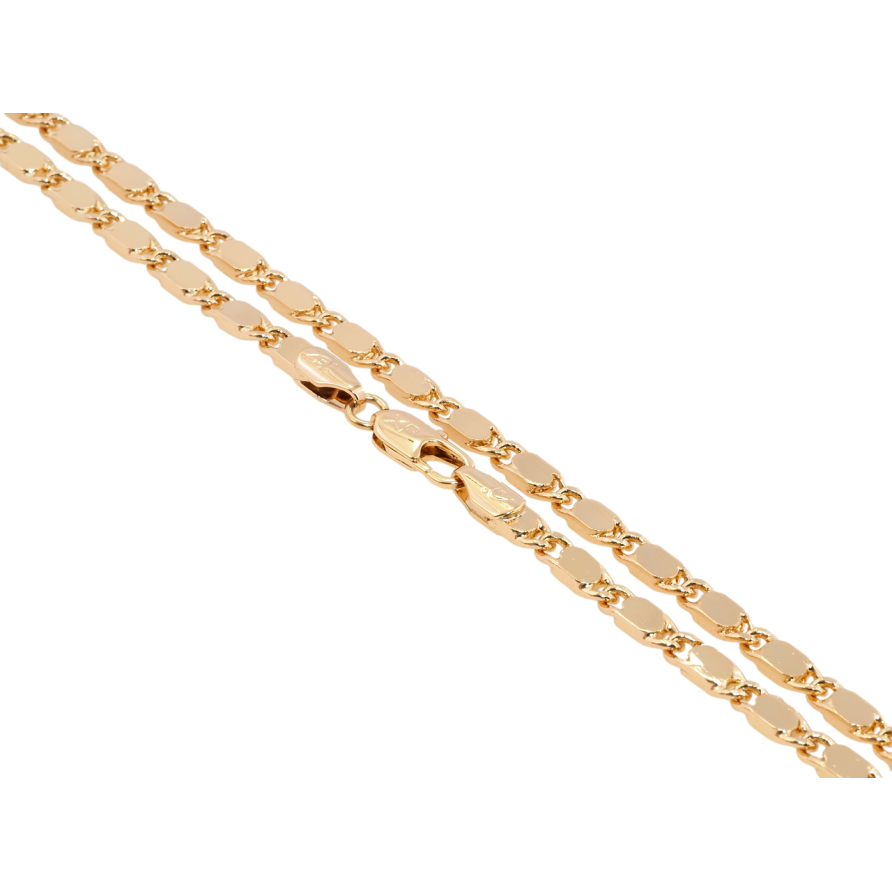 Цепочка Xuping Позолота 18K Плетение Морская Цепь длина 45см х 5мм фото №1