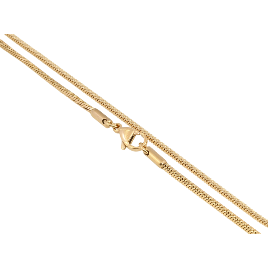 Цепочка Xuping ТТМ Stainless Steel цвет 18K Плетение Ювелирный шнур 4-х гранный длина 45см х 2мм фото №1