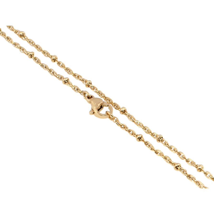 Цепочка Xuping ТТМ Stainless Steel цвет 18K Плетение Сингапур с бусинами длина 45см х 2мм фото №1