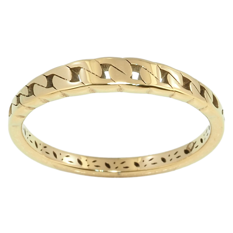 Каблучка Xuping TTM Stainless Steel Колір 14К Візерунок ланцюжок фото №1 Каблучка Xuping TTM Stainless Steel Колір 14К Візерунок ланцюжок фото №1