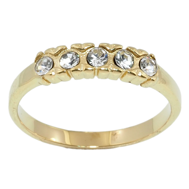 Каблучка Xuping TTM Stainless Steel Колір 14К Візерунок із вставками цирконію фото №14 Каблучка Xuping TTM Stainless Steel Колір 14К Візерунок із вставками цирконію фото №14