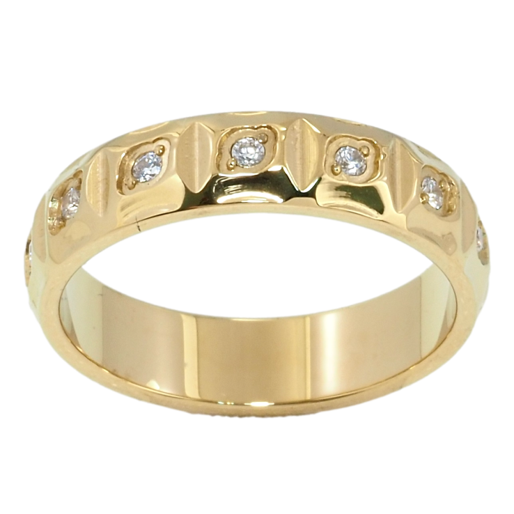 Кольцо Xuping TTM Stainless Steel Цвет 14К Орнамент с вставками циркония фото №23 Кольцо Xuping TTM Stainless Steel Цвет 14К Орнамент с вставками циркония фото №23