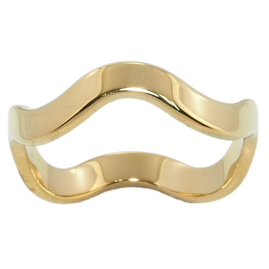 Кольцо Xuping TTM Stainless Steel Цвет 14К Волна фото №1 Кольцо Xuping TTM Stainless Steel Цвет 14К Волна фото №1