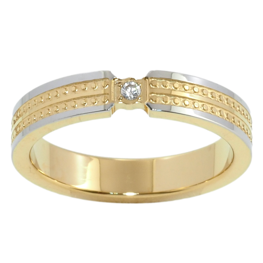 Каблучка Xuping TTM Stainless Steel Колір 14К + Родій Декоративний візерунок з цирконієм фото №1 Каблучка Xuping TTM Stainless Steel Колір 14К + Родій Декоративний візерунок з цирконієм фото №1