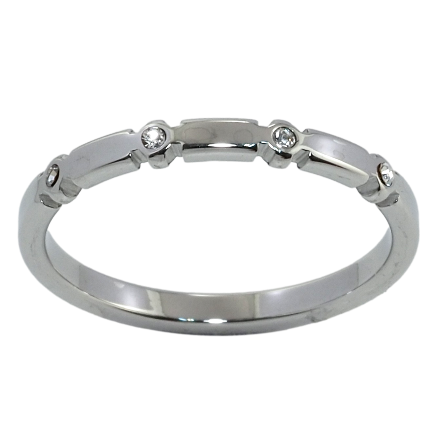 Кольцо Xuping TTM Stainless Steel Цвет Родий Вставки циркония фото №1 Кольцо Xuping TTM Stainless Steel Цвет Родий Вставки циркония фото №1