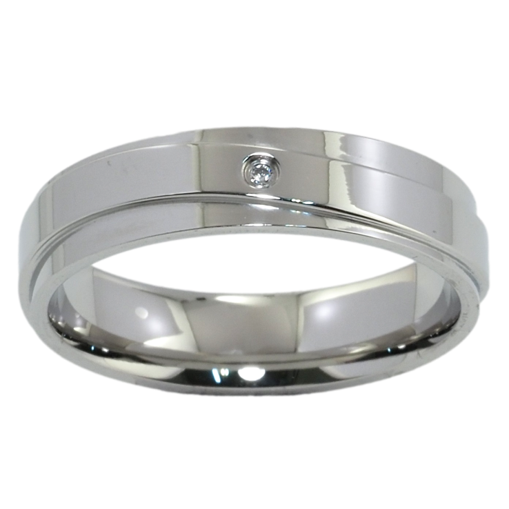 Каблучка Xuping TTM Stainless Steel Колір Родій Обручка з візерунком, шир. 5мм фото №9