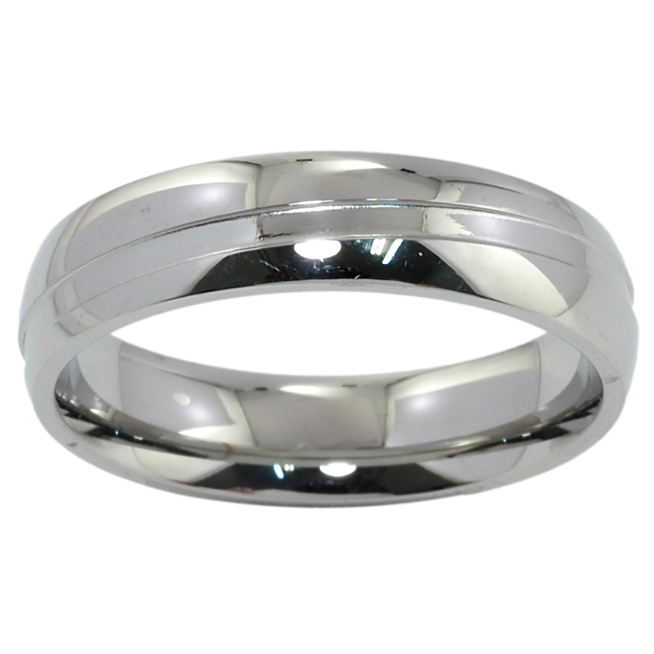 Кольцо Xuping TTM Stainless Steel Цвет Родий Обручальное с узором, шир. 5мм фото №20