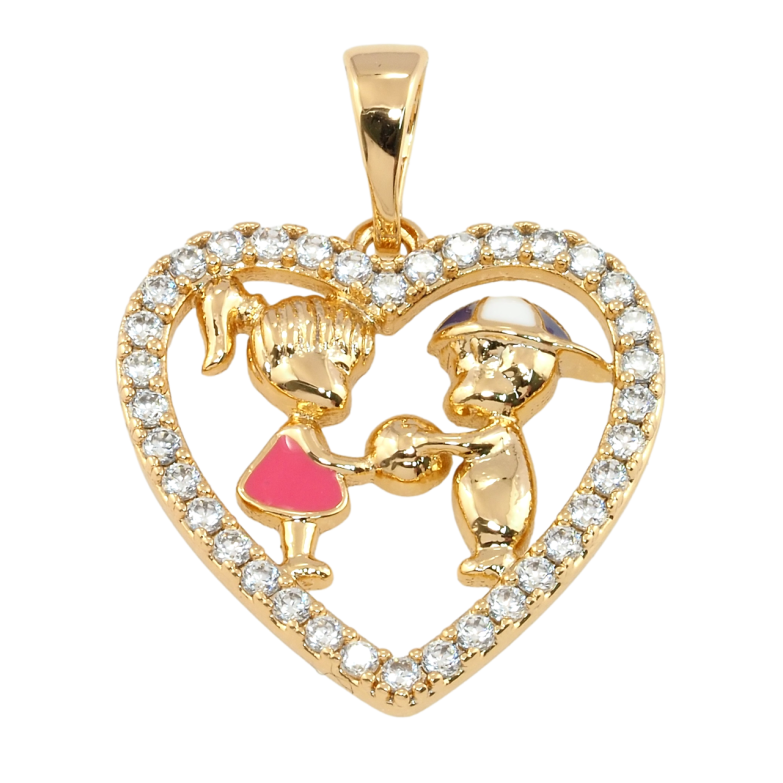 Кулон Xuping Позолота 18K Серце для ланцюжка до 5мм фото №1