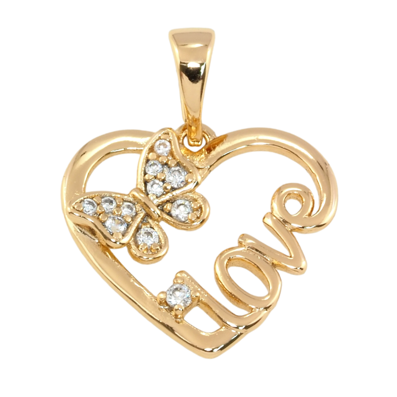 Кулон Xuping Позолота 18K Серце для ланцюжка до 5мм фото №1