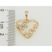 Кулон Xuping Позолота 18K Серце для ланцюжка до 5мм фото №2