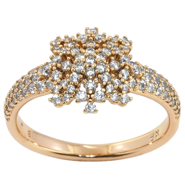 Каблучка Xuping Позолота 18K Інкрустація цирконієм фото №1