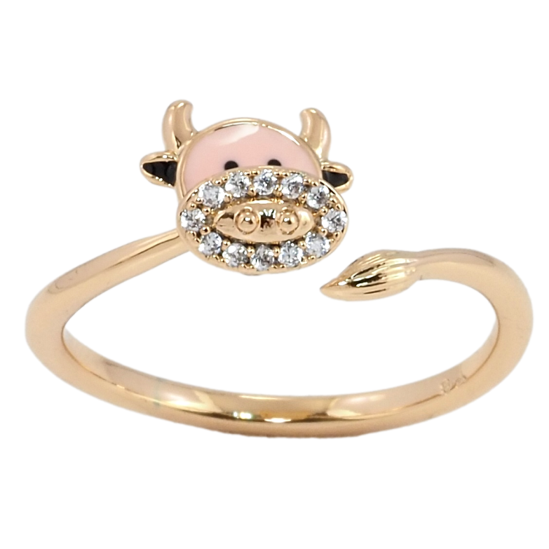 Кольцо Xuping Позолота 18K Коровка фото №1 Кольцо Xuping Позолота 18K Коровка фото №1