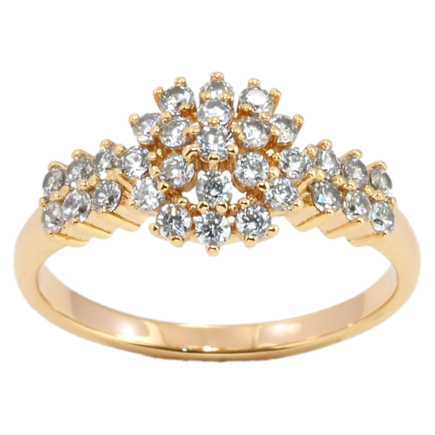 Каблучка Xuping Позолота 18K Інкрустація цирконієм фото №1 Каблучка Xuping Позолота 18K Інкрустація цирконієм фото №1