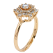 Кольцо Xuping Позолота 18K Кристальный цветок фото №2