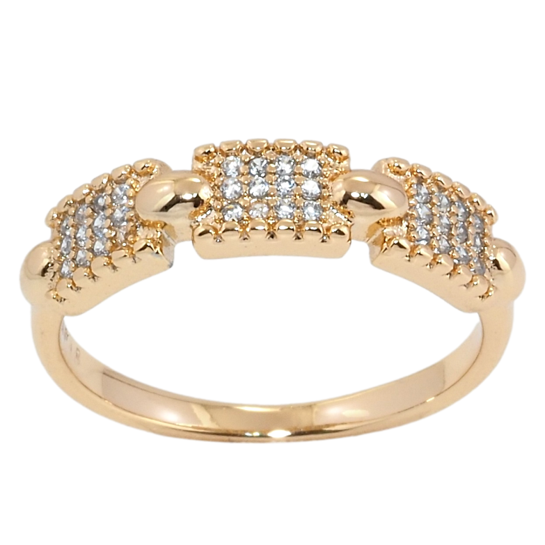 Каблучка Xuping Позолота 18K Інкрустація цирконієм фото №1